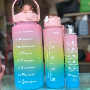 Generic Set of 3 Motivational Water Bottle